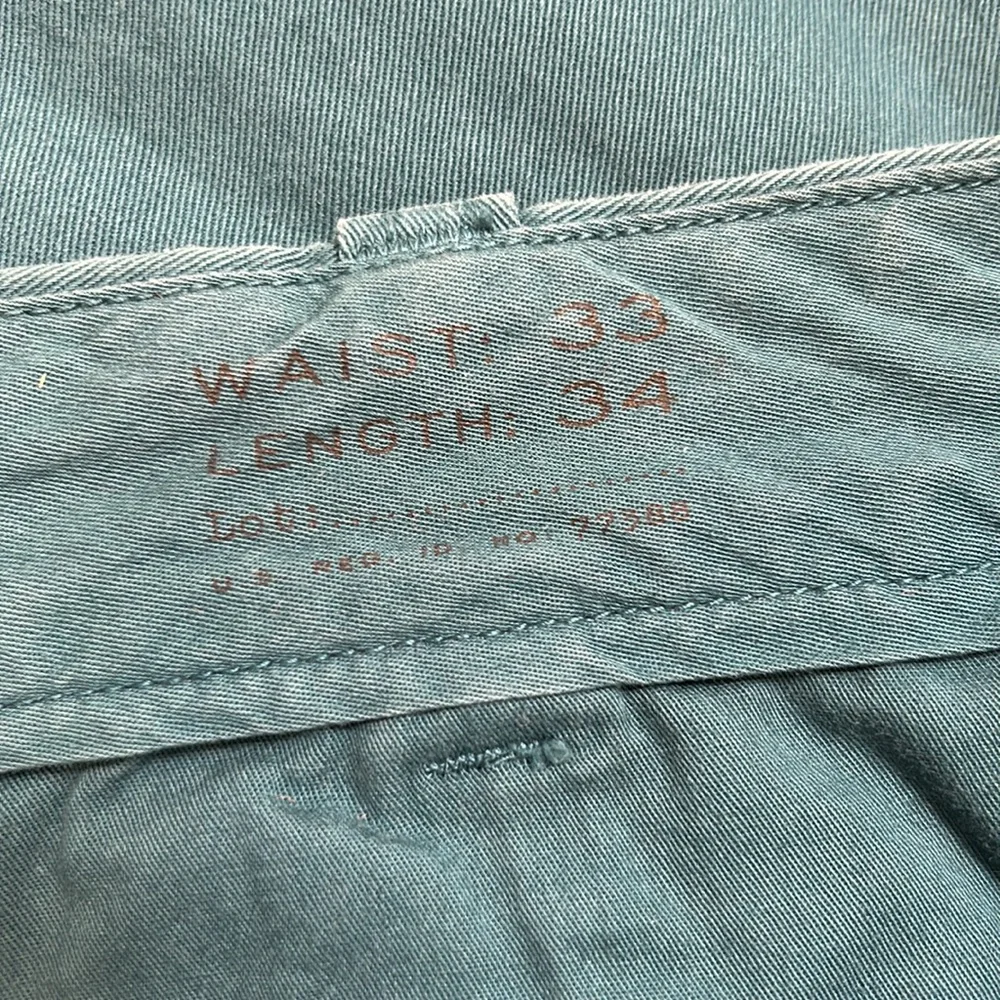 J. Crew Stanton Chino Pants Cotton Twill Trousers Classic‎ Fit Business Teal 33
